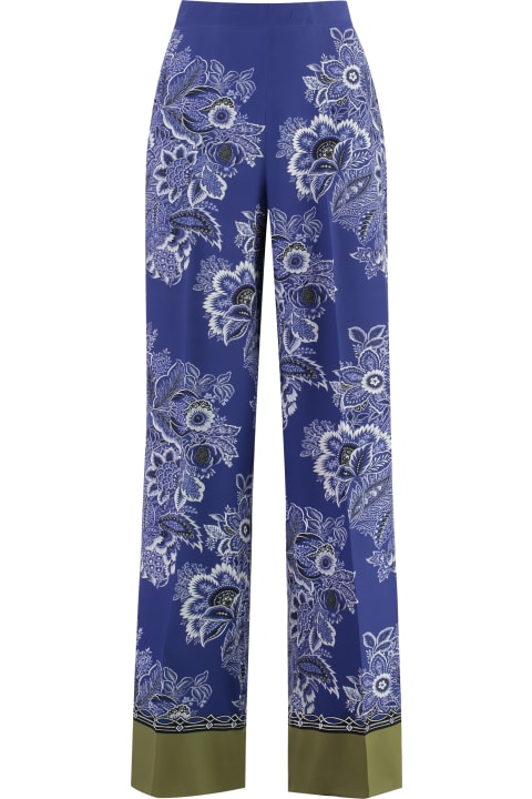 Etro Pants & Shorts for Women Etro Printed Silk Pants