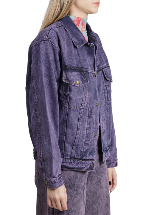 Liberal Youth Ministry Purple Denim Jacket
