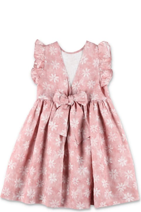 Homeware Il Gufo Kid - Floral Linen Dress