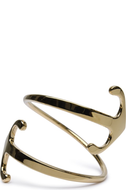 Off-White for Women Off-White 'mono Arrow' Gold Brass Bracelet