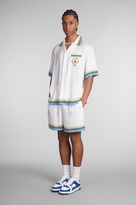 Homeware Casablanca Shirt In White Silk