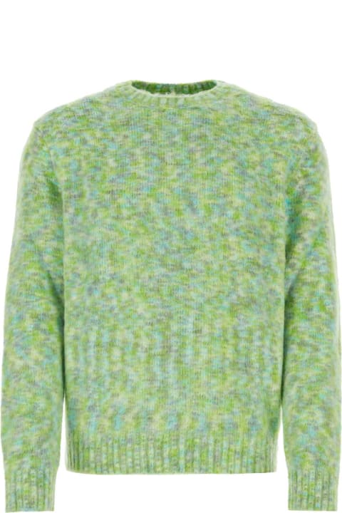 Sweaters for Men Loewe Multicolor Wool Blend Sweater