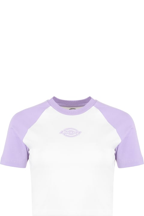 Dickies Topwear for Women Dickies Sodaville Logo Detail Cropped T-shirt