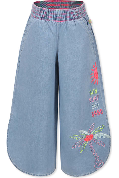 Homeware Billieblush Denim Jeans For Girl With Palm Tree