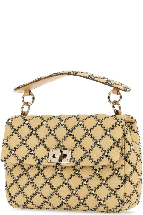 Bags for Women Valentino Garavani Raffia Rockstud Handbag