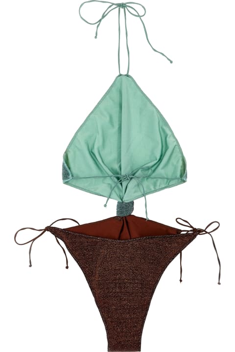 ウィメンズ Osereeの水着 Oseree 'lumiere Bicolor Knot Maillot' One-piece Swimsuit