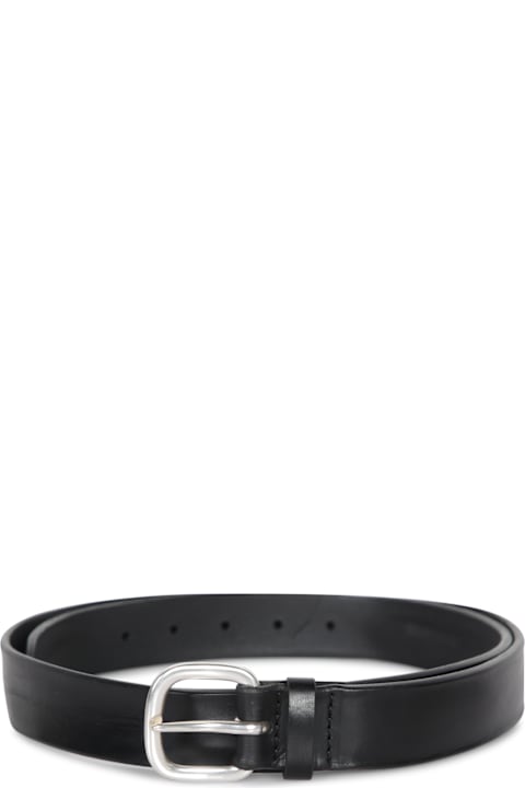Orciani for Men Orciani Black Leather Belt