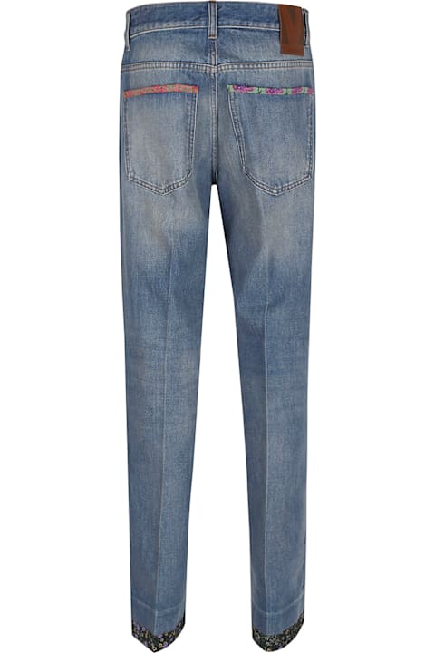 Valentino for Women Valentino Pantalone In Denim | Solid | Medium Blue Denim