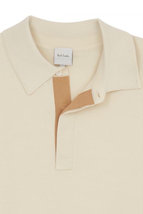 Topwear for Men Paul Smith White Short-sleeved Polo Shirt