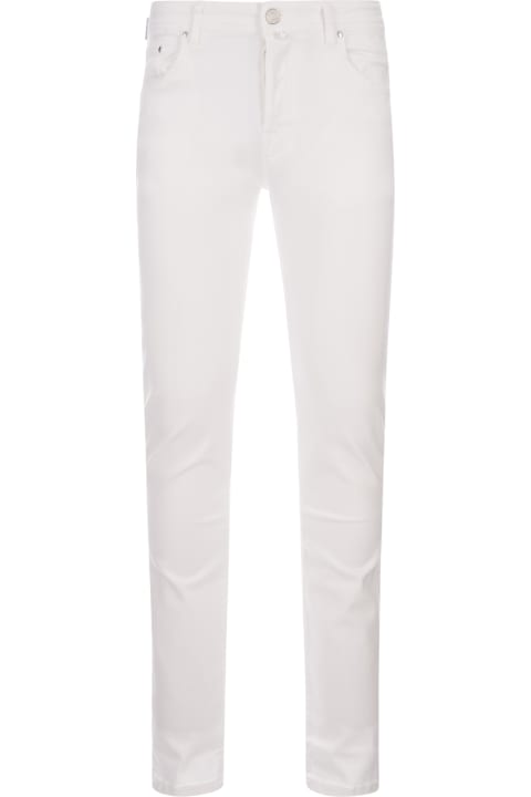 Pants for Men Jacob Cohen Nick Slim Fit Jeans In White Denim