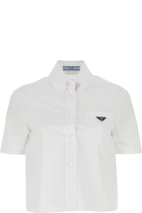 Sale for Women Prada White Poplin Shirt