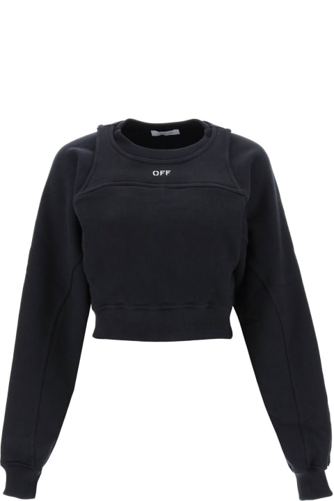 Off-White for Women Off-White Cropped Sweatshirt