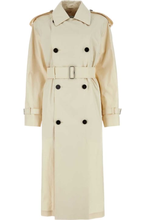 Burberry Coats & Jackets for Women Burberry Ivory Gabardine Trench Coat