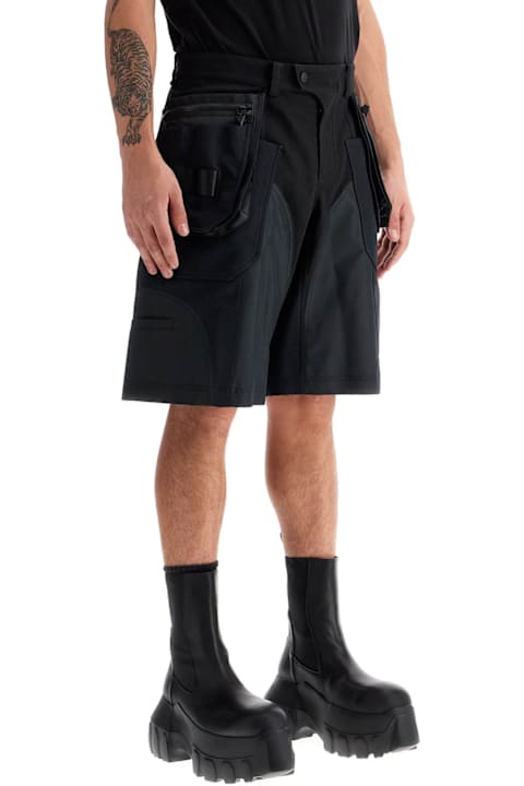 Mugler Clothing for Men Mugler 'bi-material Cargo Bermuda Shorts