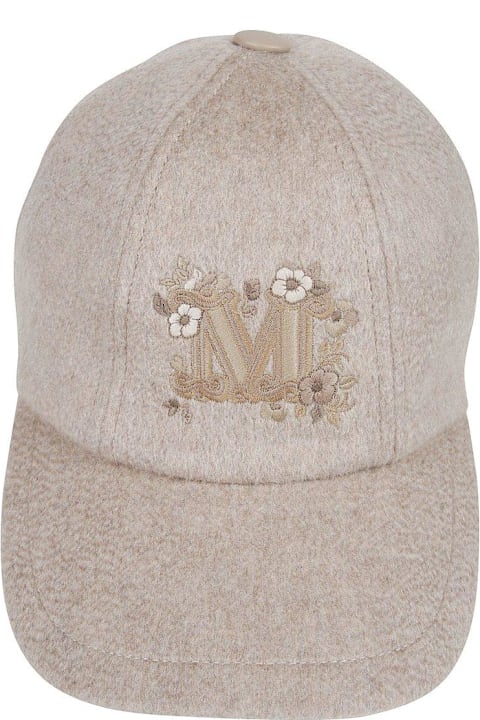 Max Mara Hats for Women Max Mara Logo Embroidered Baseball Cap