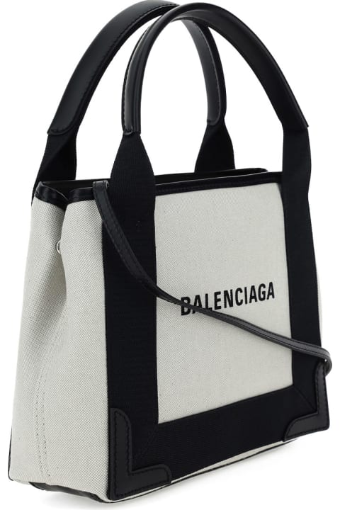 Balenciaga Navy Cabas Xs Handbag