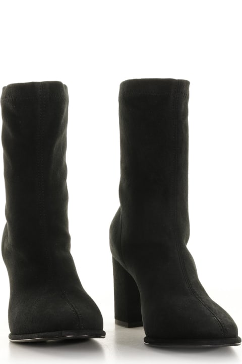 Le Silla Boots for Women Le Silla Elsa Ankle Boot In Black Suede