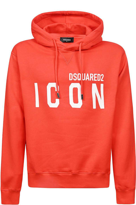 Dsquared2 سترات صوف وبدل رياضية لـ القسم الرجالي Dsquared2 Logo Printed Drawstring Hoodie