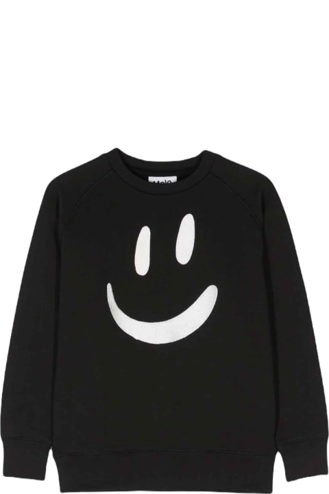 Sweaters & Sweatshirts for Girls Molo Black Sweatshirt Unisex Kids