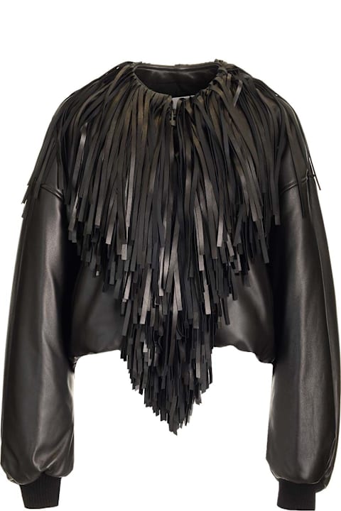 Coats & Jackets for Women Alaia Fringed Bomber Jacket