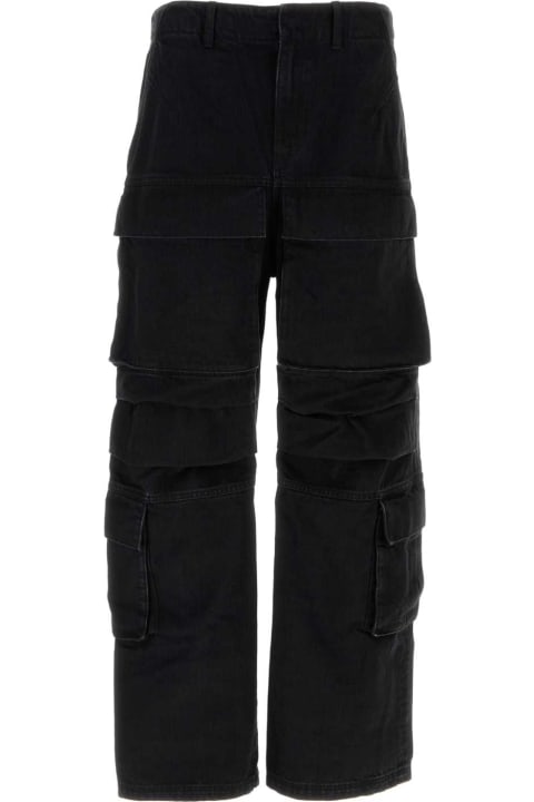 Entire Studios Pants & Shorts for Women Entire Studios Black Denim Cargo Jeans