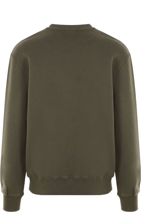 Homeware Maison Kitsuné Olive Green Cotton Sweatshirt