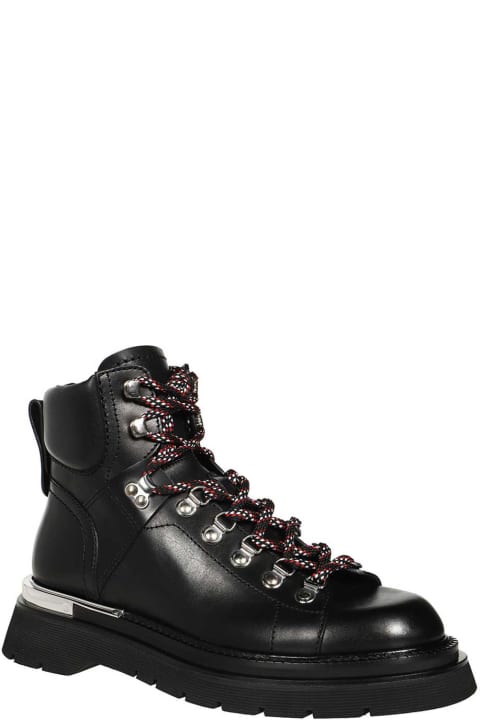 Boots for Men Dsquared2 Leather Combat Boots