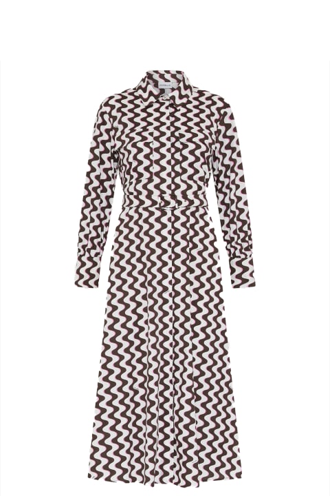 Marella Clothing for Women Marella Future Print Long-sleeved Dress