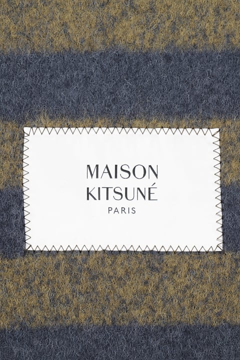 Scarves for Men Maison Kitsuné Rugby Stripes Scarf