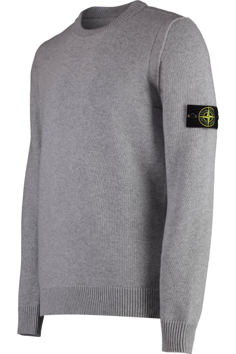 Stone Island Sweaters for Men Stone Island Wool-blend Crew-neck Sweater