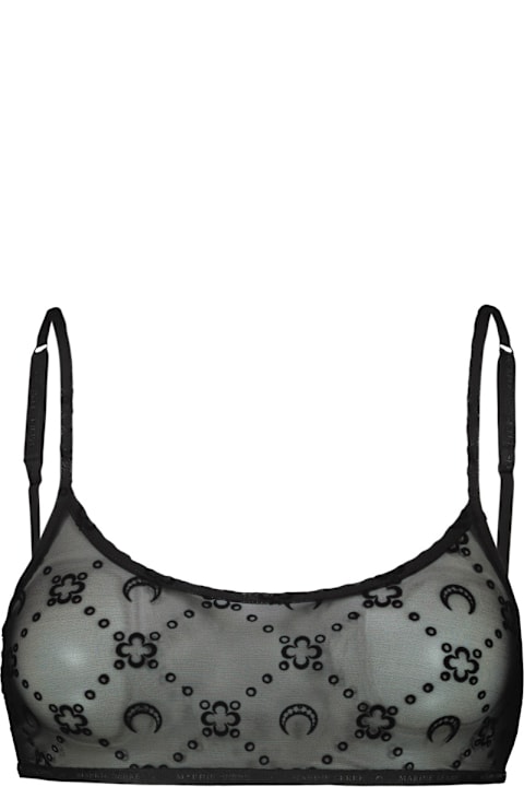 Homeware Marine Serre Recycled Mesh Flock Bralette