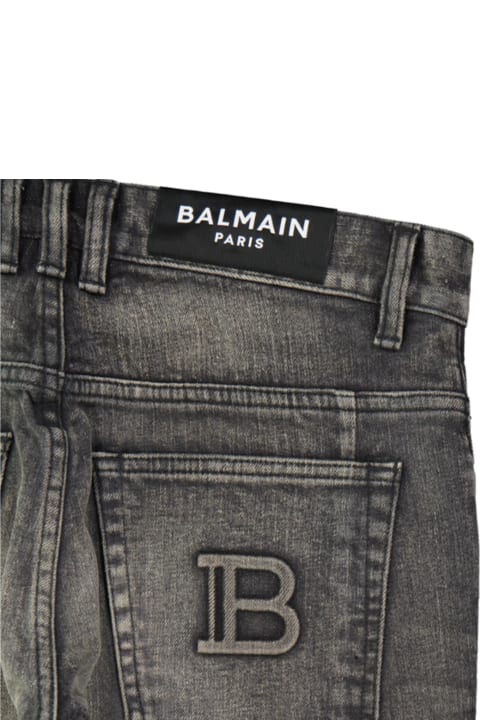 BALMAIN ダークグレー デニム Balmain Denim Jeans | italist