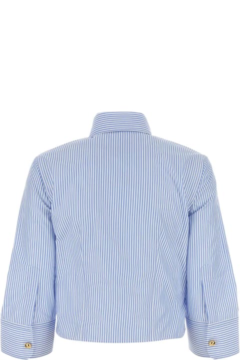 ملابس علوية لـ السيدات Prada Embroidered Poplin Shirt