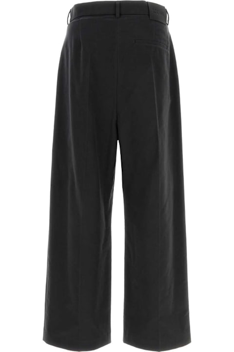 Loewe Pants for Men Loewe Charcoal Stretch Cotton Pant