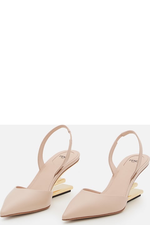 Shoes for Women Fendi First Leather Slingback Pumps