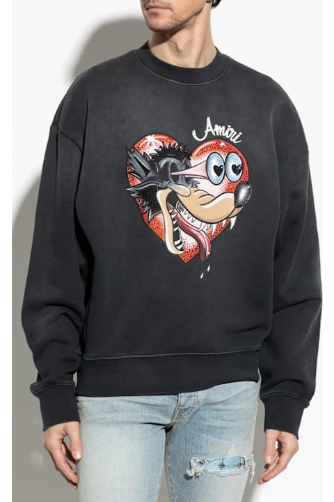 AMIRI Sweaters for Men AMIRI Graphic Printed Crewneck Sweatshirt