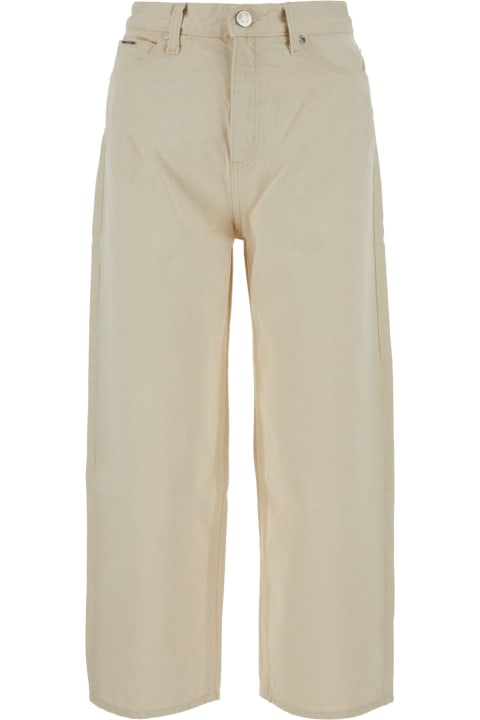 Calvin Klein Pants & Shorts for Women Calvin Klein High Rise Barrel - Ecru