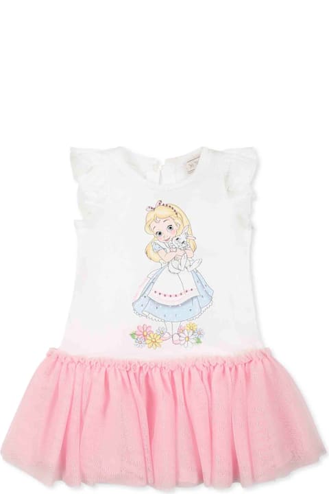 Monnalisa for Baby Boys Monnalisa Multicolor Dress For Baby Girl With Alice In Wonderland