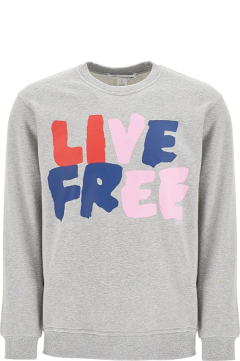 メンズ Comme des Garçons Shirtのフリース＆ラウンジウェア Comme des Garçons Shirt Live Free Hooded Sweat