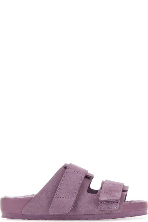 Birkenstock for Women Birkenstock Purple Suede Birkenstock X Tekla Uji Slippers