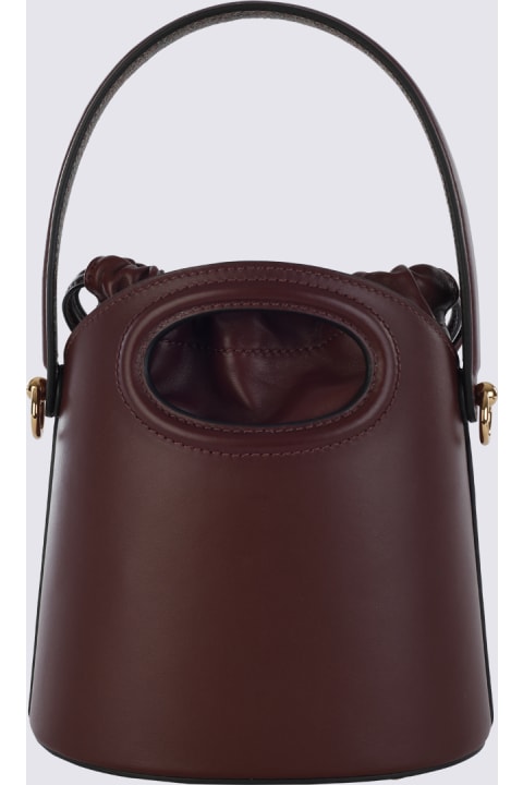 ウィメンズ新着アイテム Etro Bordeaux Leather Saturno Mini Bucket Bag