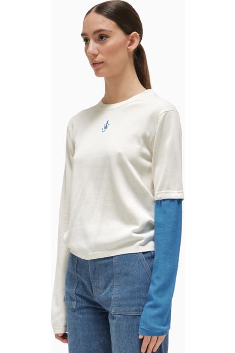 J.W. Anderson Topwear for Women J.W. Anderson Jw Anderson Sweater With Contrast Sleeve