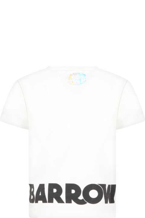Barrow for Kids Barrow White T-shirt For Boy With Logo