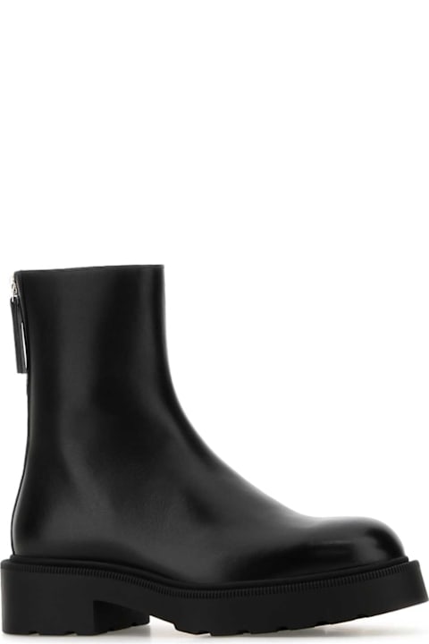 Homeware The Row Black Leather Nobilis Ankle Boots