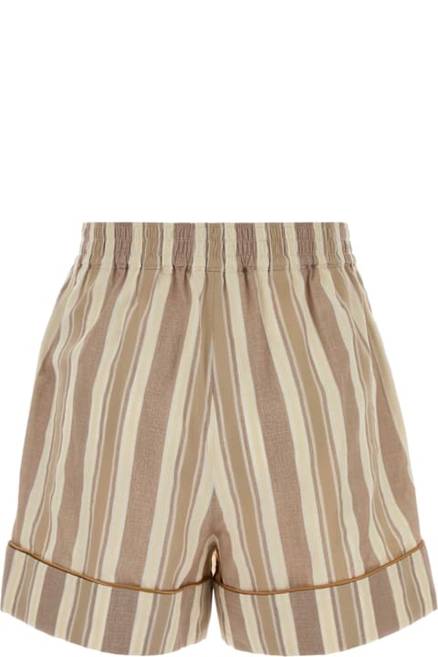 Homeware Saint Laurent Embroidered Cotton Shorts