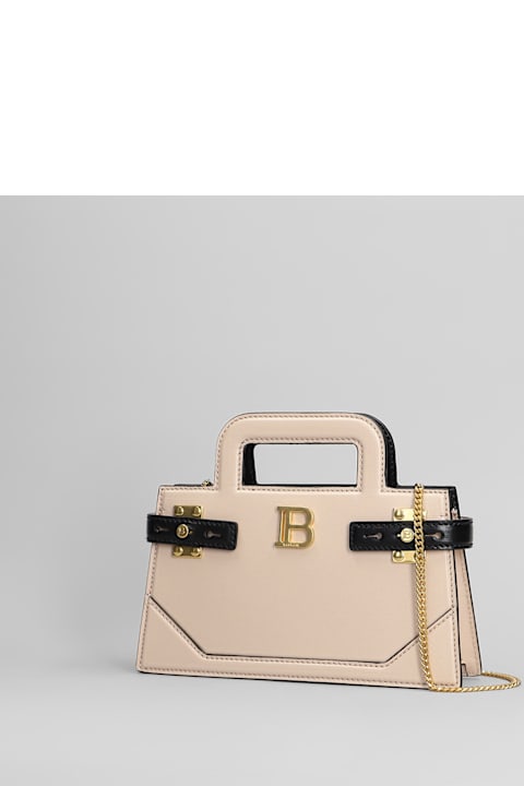 Balmain Bags for Women Balmain B Buzz Small Shoulder Bag In Rose-pink Leather