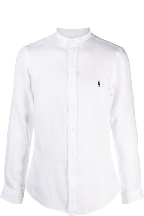Ralph Lauren for Men Ralph Lauren White Linen Shirt With Logo