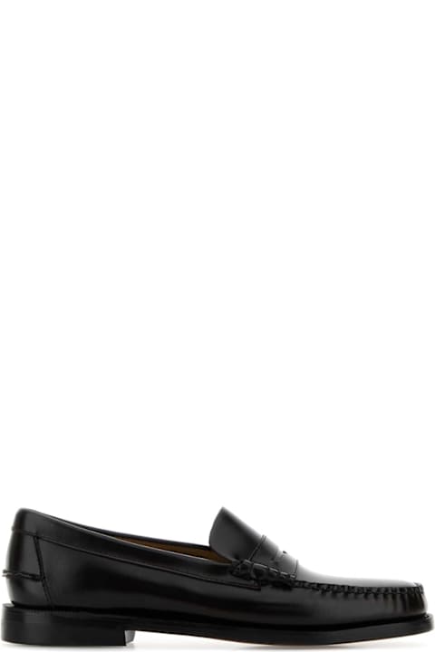 Sebago Dark Brown Leather Classic Dan Loafers