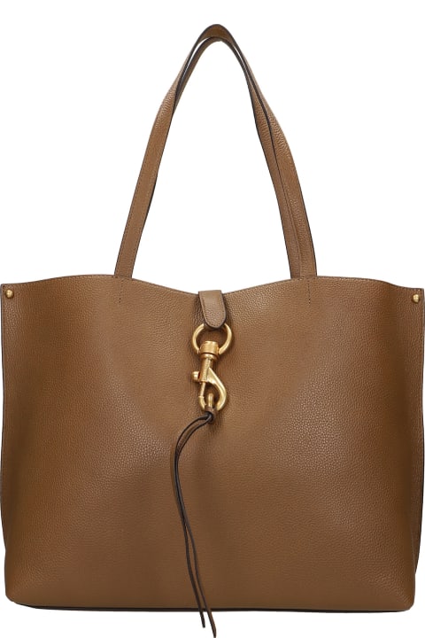 Megan  Tote In Green Leather