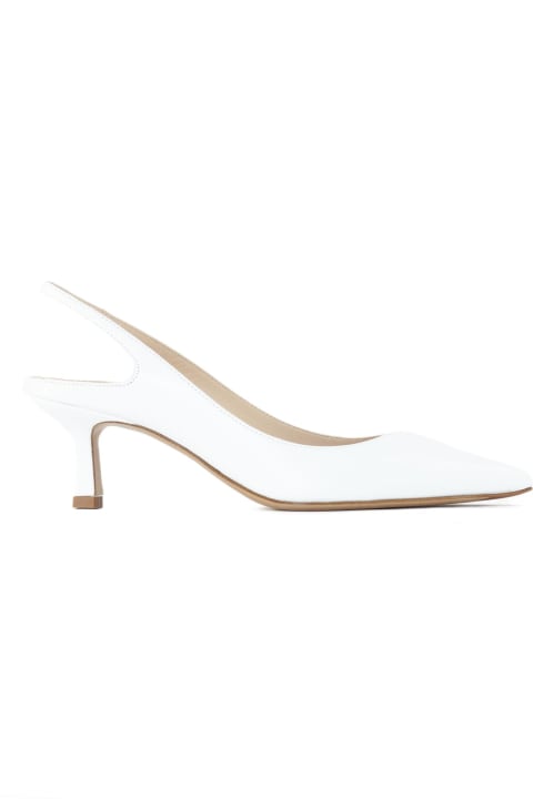 Roberto Festa High-Heeled Shoes for Women Roberto Festa Roser White Leather Slingback